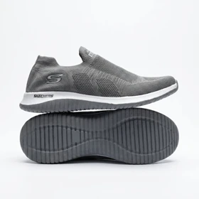 کفش کتانی اسکیچرز مدل پیاده روی بدون بند طوسی کد 295254