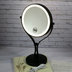 آینه آرایشی رینگ‌لایت‌دار مدل 10 کد G_Lnd_791