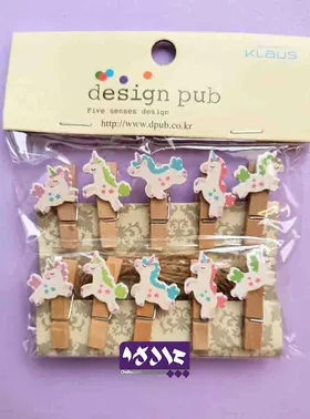 گیره چوبی یونیکورن