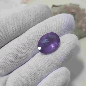 سنگ آمیتیست تراش جواهری کد 8 (15 قیراطی)