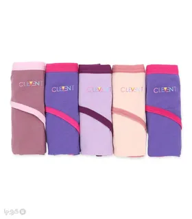 پک شورت زنانه اسلیپ نخی Clevent کلونت کد 5301 طرح میکس 13 - بسته 5 عددی