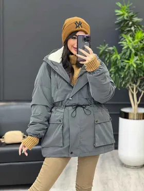 کاپشن سیلیکونی چهار جیب