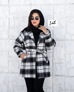 کت مدل چارخونه پشمی کد 2243