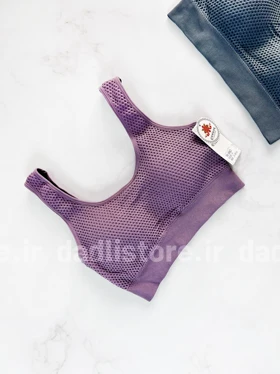 نیم‌تنه کاپ‌دار ورزشی بند پهن پشت توری