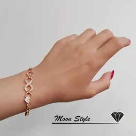 دستبند زنانه بی نهایت ژوپینگ آبکاری طلا