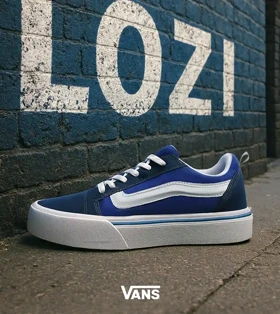 کفش اسنیکرزمردانه آبی سرمه ای VANS مدل 7798