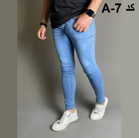 شلوار جین آبی روشن کد A-7