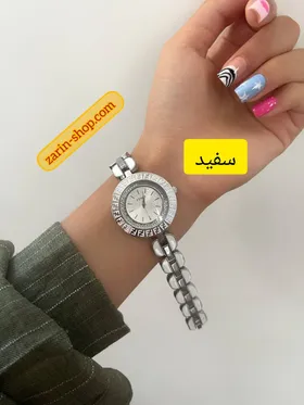 ساعت استیل و سرامیکی زنانه