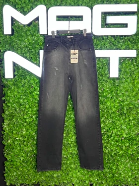 شلوار لی بگ ذغالی