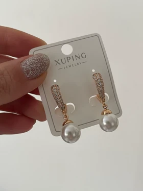 گوشواره آویز مروارید ژوپینگ