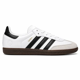 کفش اسپرت کتانی سامبا زنانه و مردانه سفید مشکی samba adidas کد 262501