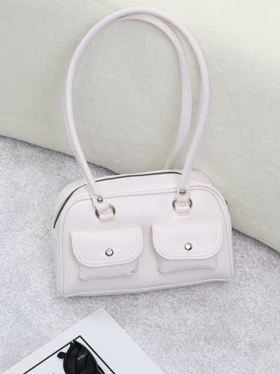 کیف دوشی زنانه مدل آسنا کد EB841 (سفید)