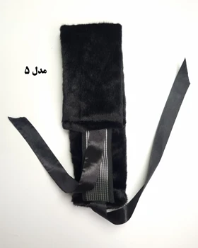 هدبند روسی خز الوان و مشکی سیلکا