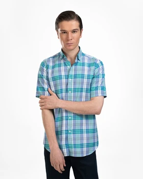 پیراهن مردانه چهارخانه کد 1820