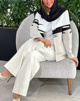 کت راسته راحتی پارچه‌ای