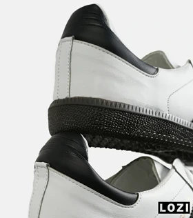کفش کتانی مردانه و زنانه سفید مشکی ADIDAS Samba