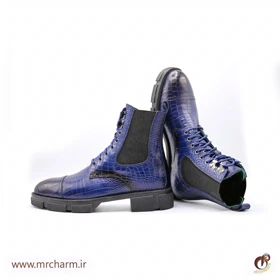 بوت بندی بلند چرم مردانه mrc117-02
