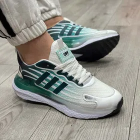 کتانی اسپرت مردانه مدل آدیداس رنگ سبز سفید کد 2730