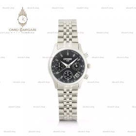 ساعت مچی سیتیزن کورنوگراف سیلور صفحه مشکی Citizen