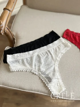 شورت توری خالدار ترک