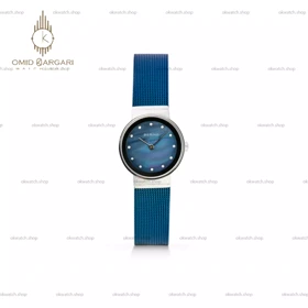 ساعت مچی برینگ بند حصیری بند آبی Bering