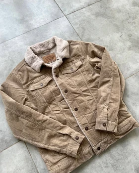 کاپشن کبریتی وارداتی CORDUROY قهوه ای