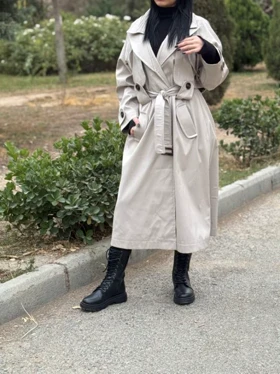 ترنچ کت بلند 7708