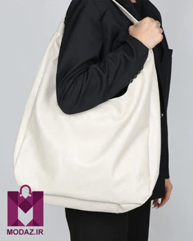 کیف زنانه دسته دار دانشجویی الماس K164 (شیری)