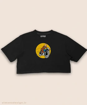 کراپ زنانه طرح تن تن کد 950