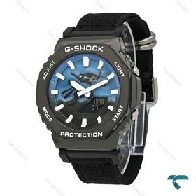 جیشاک GM2100 مردانه خلبانی بند برزنتی G-Shock-7528-G