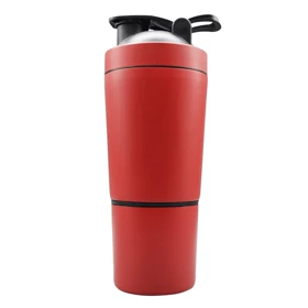 شیکر دو تیکه استیل مدل Diamond ظرفیت 0.6 لیتر