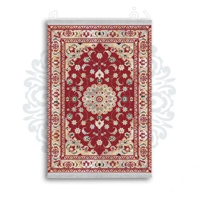 فرشینه از جنس پارچه هازان مخمل ترک طرح سنتی و مدرن برند دفه کد DAMG477