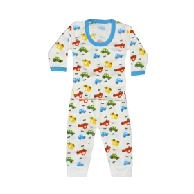 ست تیشرت آستین بلند و شلوار نوزادی مدل ماشین ها کد 081