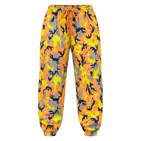 شلوار جاگر زنانه پریتی طرح چریکی نارنجی PrettyLittleThing