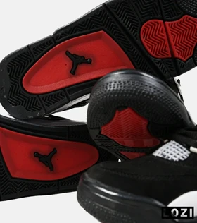 کفش کتانی ساق‌دار مردانه مشکی Nike air jordan 4