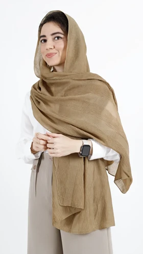 شال پلیسه راه راه