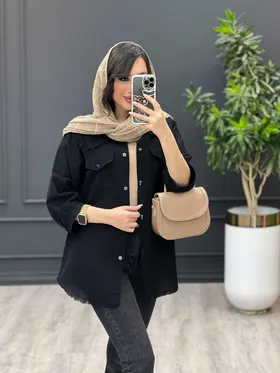 مانتو شومیزی دوجیب ریش دار