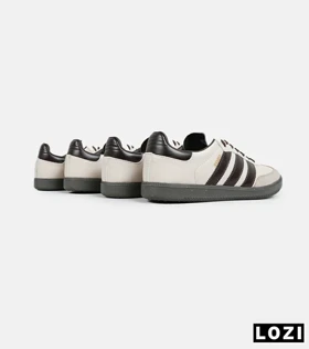 کفش کتانی مردانه و زنانه کرم قهوه ای ADIDAS Samba