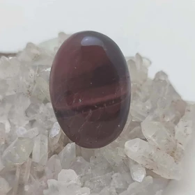 نگین طبیعی سنگ چشم ببر اصل قرمز (چشم شاهین)کد6