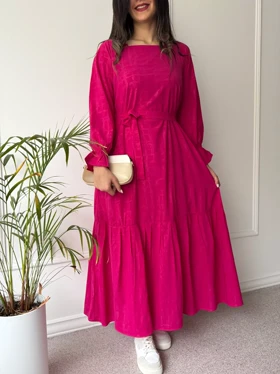 پیراهن حریر آستردار دنیز