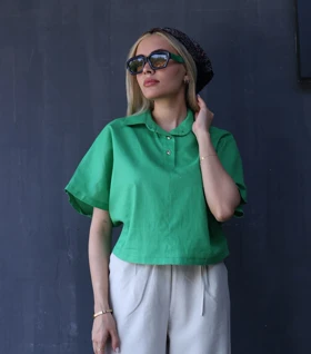 شومیز 5714 Pinki در چهار رنگ (سبز)