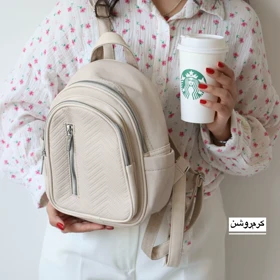 کوله پشتی دخترانه مدل شباویز (کرم‌روشن)