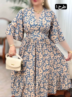 پیراهن فلور نرگس کد 1714