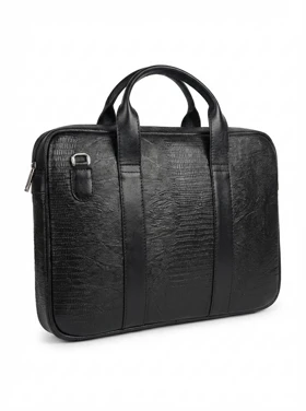 کیف اداری چرم طبیعی گاوی لیزارد