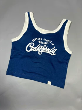 تاپ کاپ‌دار پنبه 4 طرح (سرمه ای)