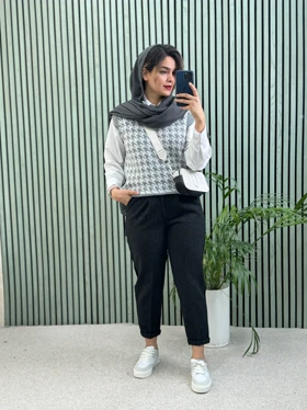 شلوار فوتر موهر دار