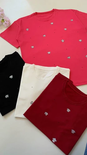 تیشرت زنانه طرح پاپی