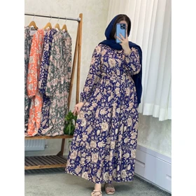 ساحلی و پیراهن بلند گل بانو