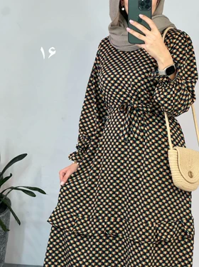 پیراهن مانتویی شکوفه 3