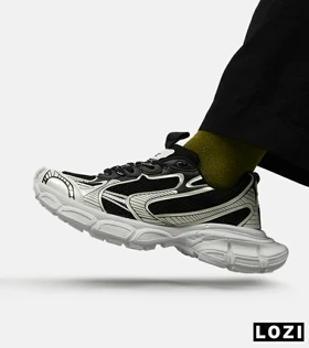 کفش کتانی مردانه و زنانه مشکی کرم Balenciaga 3XL
